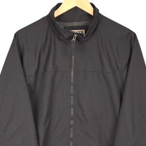 Duluth Trading Jacket Mens Large Black Full Zip Windbreaker Lightweight Nylon